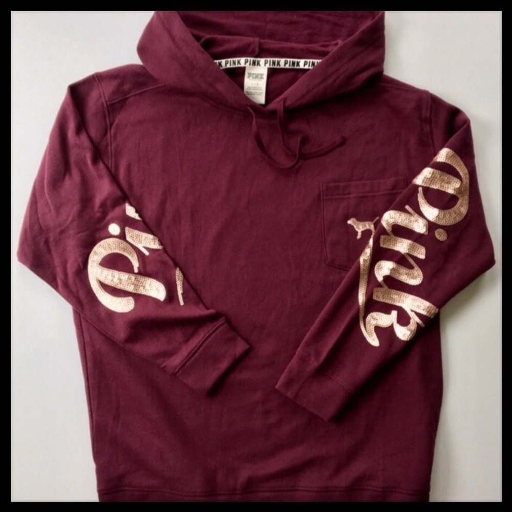 PINK  BLING HOODIE